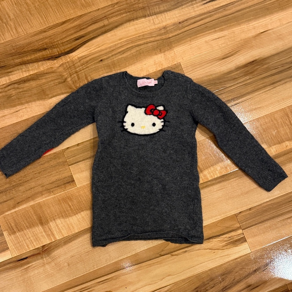Hello Kitty Cashmere Sweater with Red Bow fits 4 or 5 year old
